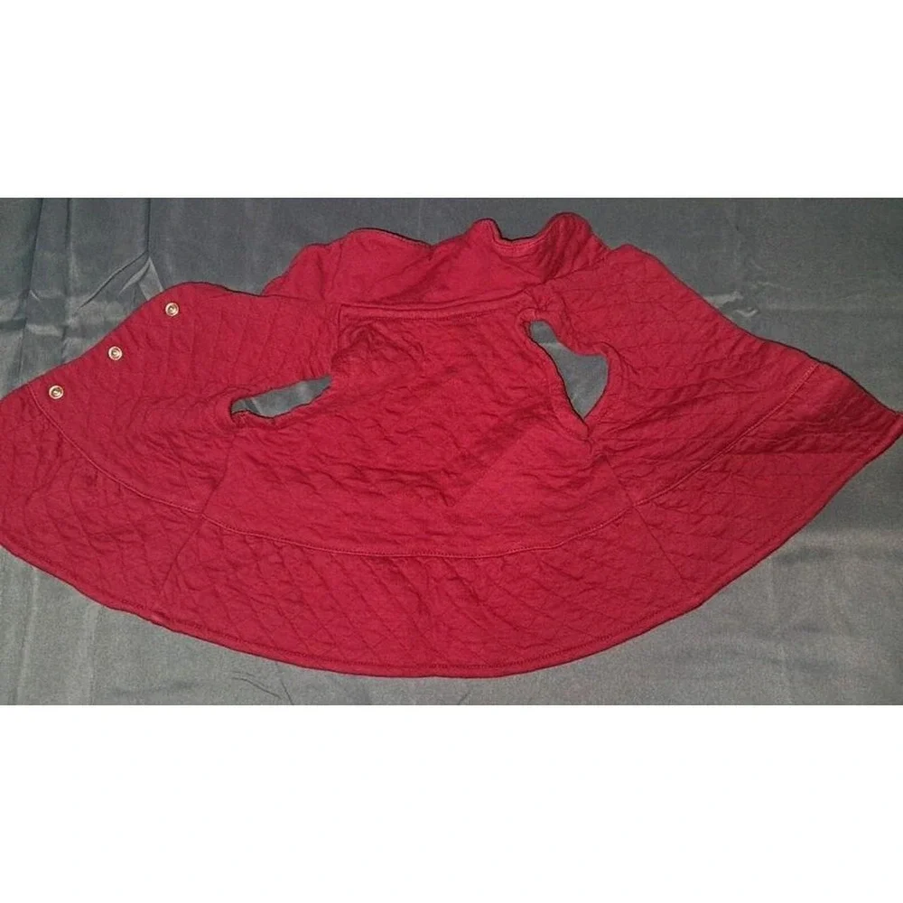Carter's Quilted Vest Baby Girls 6M Red Peplum Diamond Quilt Outerwear